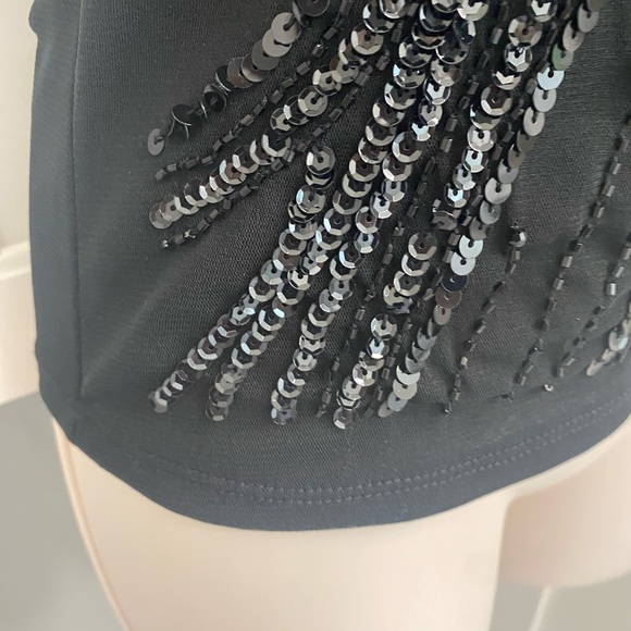 The Limited Black sequin & beads halter top - Picture 5 of 11